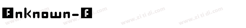 汉仪粗黑 Unknown字体转换